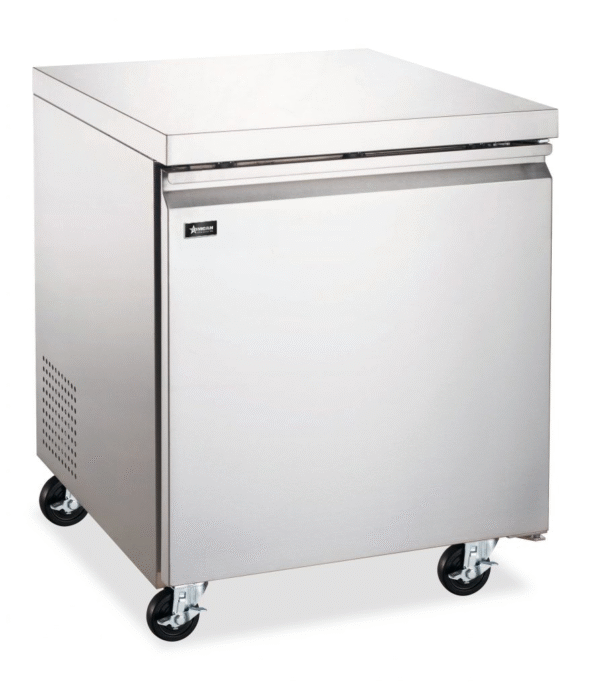 omcan undercounter freezer 27 stainless